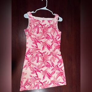 Lilly Pulitzer Vintage pink floral women’s dress.